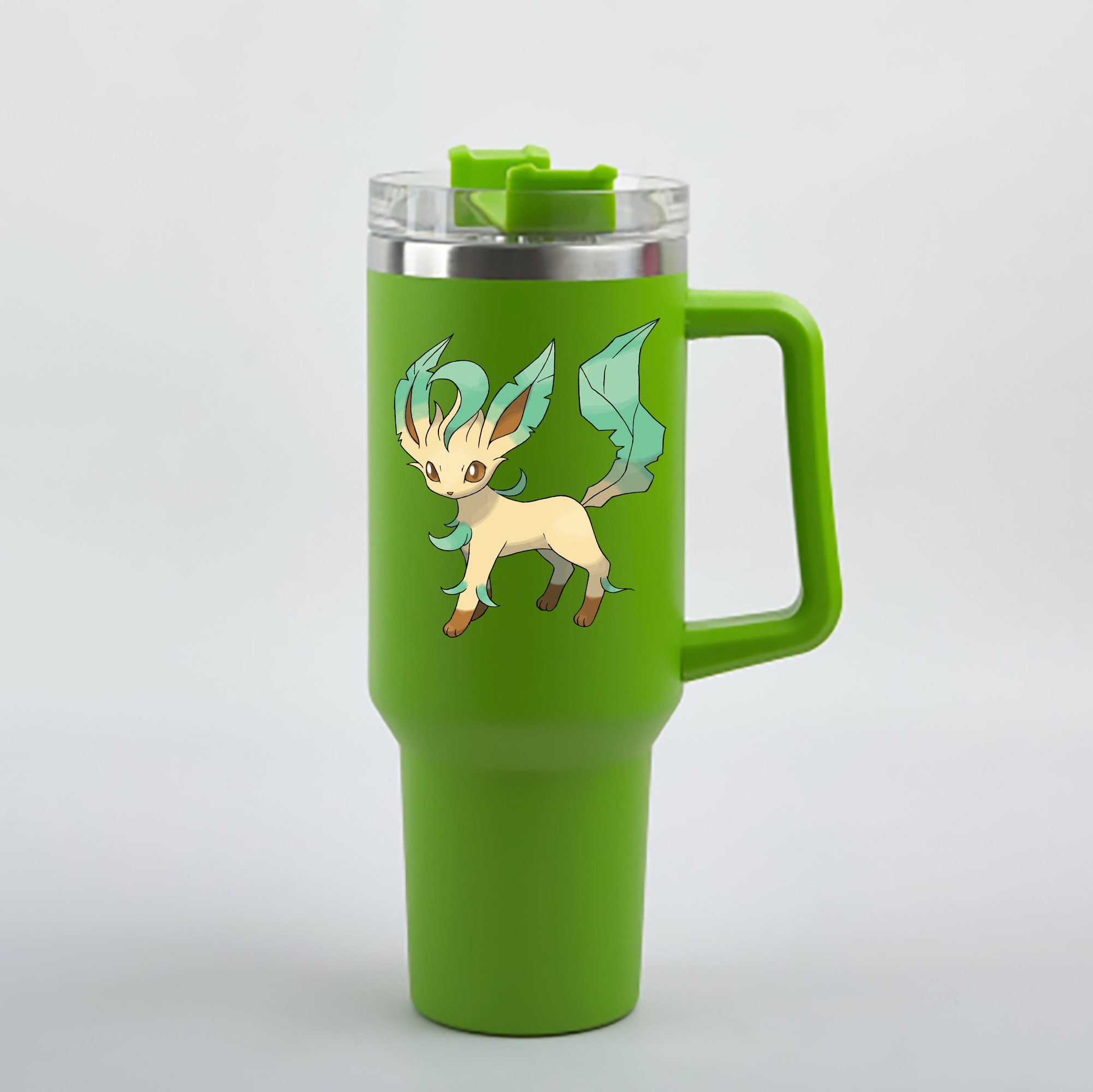 （画像用） ポケットモンスター Pokémon 1200mL車用タンブラー - クリスタルステッカー（プラスチックストロー付き）